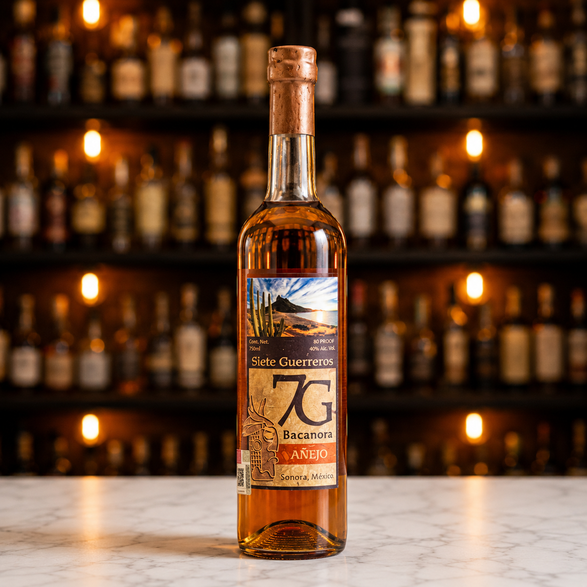 BACANORA SIETE GUERREROS AÑEJO 750 ML™