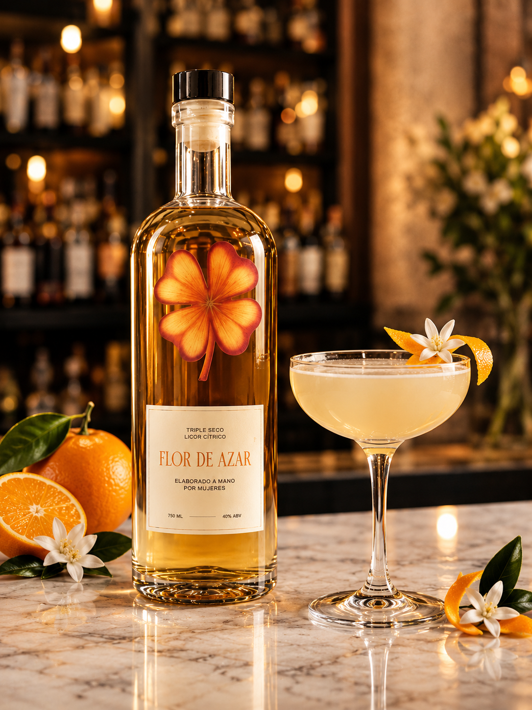 TRIPLE SECO FLOR DE AZAR  750 ML™