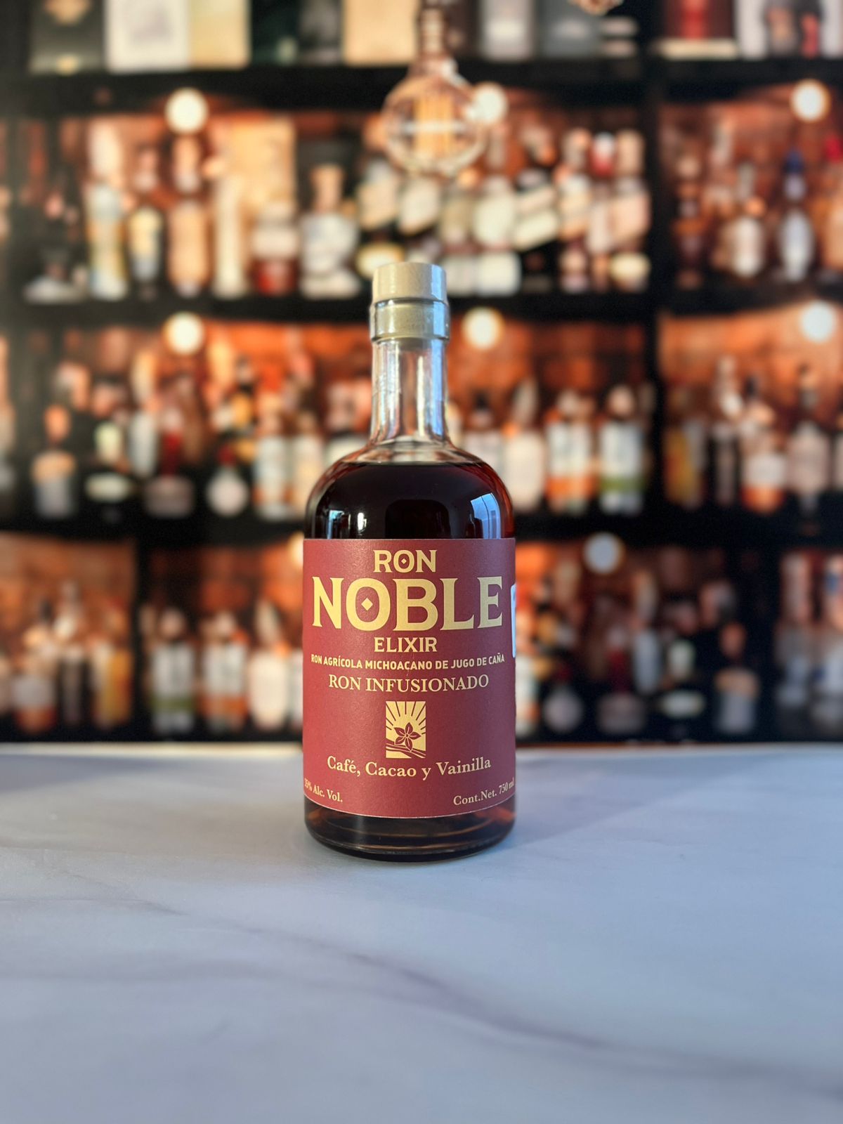 RON NOBLE ELIXIR INFUSIONADO  CAFÉ, VAINILLA Y CHOCOLATE 750 ML™