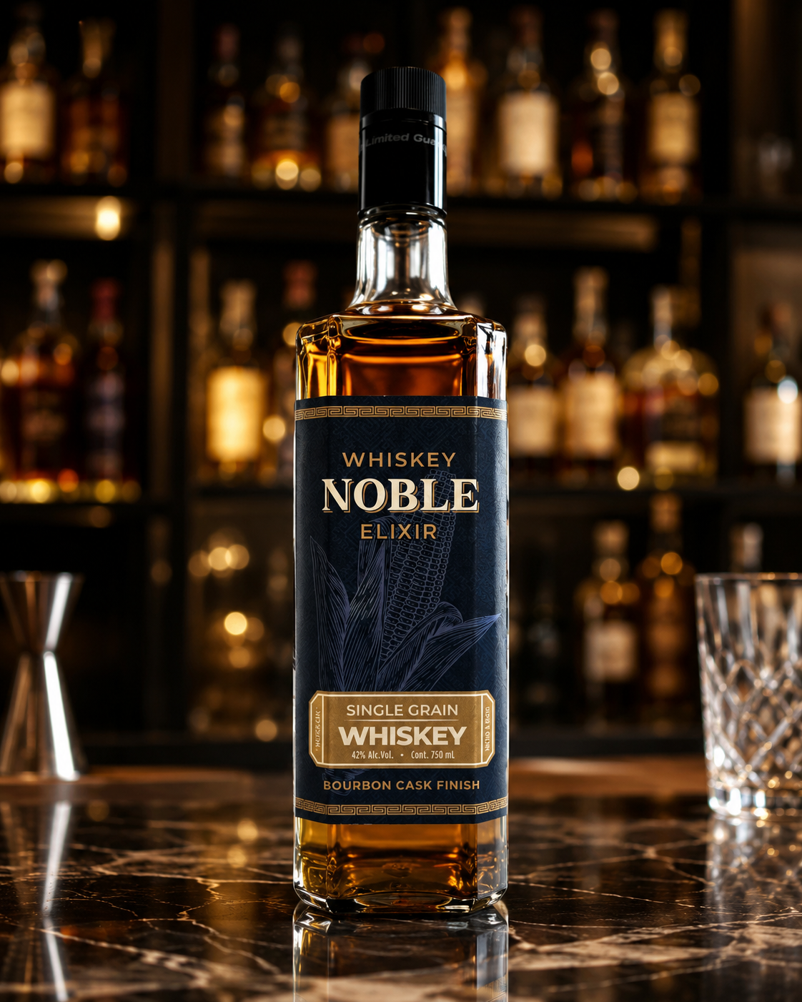 WHISKEY NOBLE ELIXIR SINGLE GRAIN BOURBON CASK FINISH 750 ML™